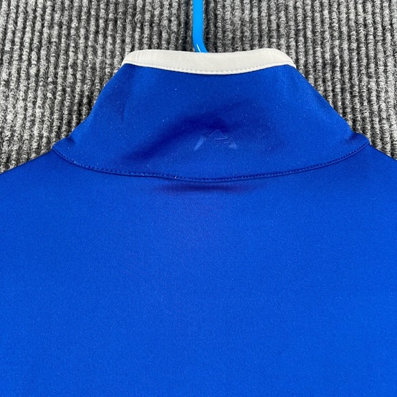 Antigua Bridgestone Pullover Vest Mens Large Blue Sleeveless 1/4 Zip Mock Neck - Picture 13 of 13